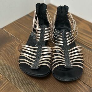 Ahnu Metallic Strappy Sandal size 8.5